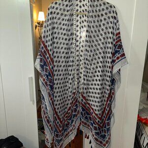 Express coverup/kimono style scarf